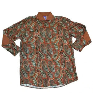 Robert Lewis Downtown paisley Long Sleeve Shirt *RARE* *vintage*